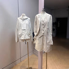 Hemp oatmeal suit jacket / S