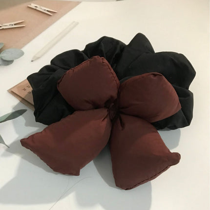 Chubby Cotton Bow Color Fluffy Large Intestine Hair Ring Cute Girl Sense Hair Rope New Style Hair Accessories for Women