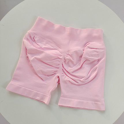 Sexy Peach Hip Fitness Shorts Women's Sports Running and Cycling Three-point Pants High Elastic Hip-lifting Abdomen-tucking Quick-drying Yoga Pants