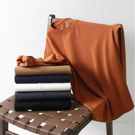 Spring and Autumn Simple Solid Color Sports Crewneck Sweater Men's Casual Loose All-match Pullover Hat All-match Top