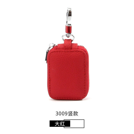 New Genuine Leather Key Case Small Mini Top Layer Cowhide Waist Hanging Key Bag Household Unisex Key Case