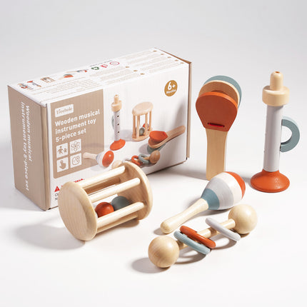 Cross-border early education children's simulation musical instrument Orff percussion instrument drum rattle sand hammer toy music suit
