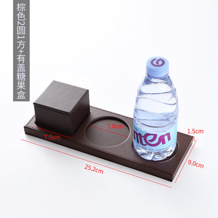 High-End Leather Hotel A4 Writing Board with Magnetic Buckle, Leather Coaster, Folder, Signing Document Board, Can Be Printed with Logo