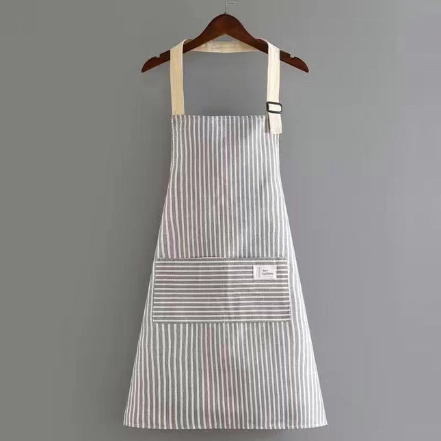 Apron women's Kitchen home sleeveless work modern simple oil-proof home Japanese style women's apron new wholesale