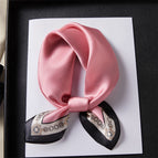Round chain border 53 silk-pink