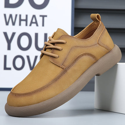 Hollow-out Leather Shoes Men's Hole Shoes Summer New Men's Shoes Genuine Leather Breathable Fashionable All-match Thick-soled Vintage Casual Shoes