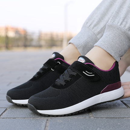 Sports Shoes for Women, Autumn Breathable Mesh, Middle-Aged and Elderly Mothers' Running Soft-Soled Walking Shoes for the Elderly