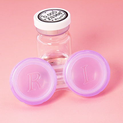 Hot Supply Candy Color Contact Lens Duo Box Transparent Contact Lens Box Replacement Companion Box Lens Care Box