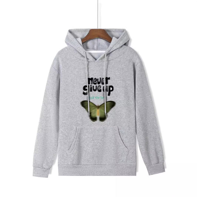 Fashion Joker Hoodie College Style Alphabet Print