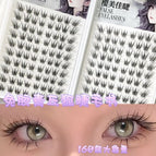 20 rows of 160 clusters glue-free qingqiu fox eyelashes book