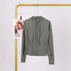 Sage green hooded jacket