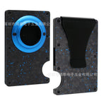 Blue Forged Carbon Blue Ring Air tag (Clip)