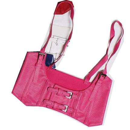 All-match decorative vest strap elastic wide belt women's leather vest camisole waist seal lolita