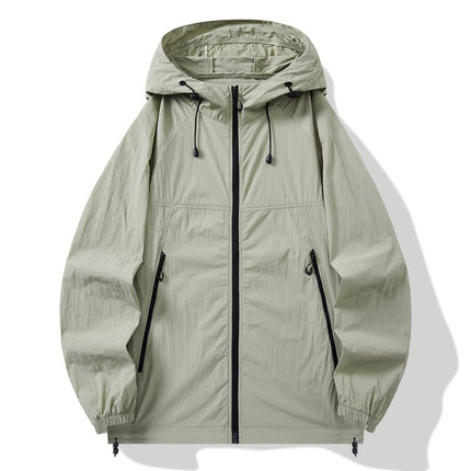 Summer Sun Protection Clothing for Couples, Men and Women, Outdoor Skin Clothing, Summer Light and Breathable Couple Loose Sun Protection Clothing Jacket