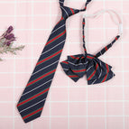 Dark blue and green stripes (tie collar flower)