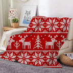 Big elk and big snowflake / 70*100CM【280g】