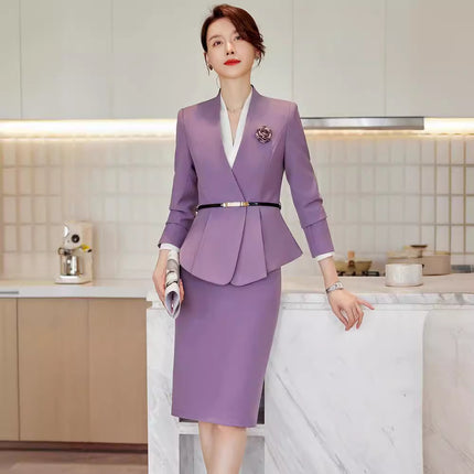 Cross-border new professional suit temperament high-end work clothes women commute to work jewelry sales hotel front desk tooling