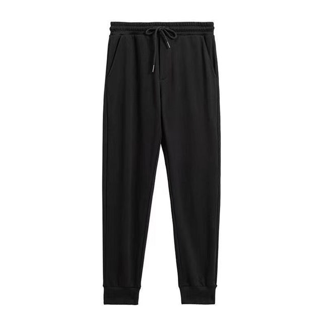 Autumn Simple Solid Color Cotton Sense Pants Men's Sports Pants All-match Trendy Casual Loose Straight Pants