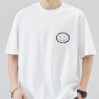 white round smiling face / S