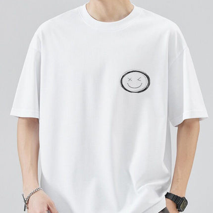 100% Pure Cotton Short-Sleeved T-Shirt for Men 2026 New Summer Design Niche Trendy Versatile Loose T-Shirt Top