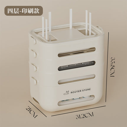 Router wifi storage box TV set-top box storage rack socket wire arrangement desktop wireless light cat placement