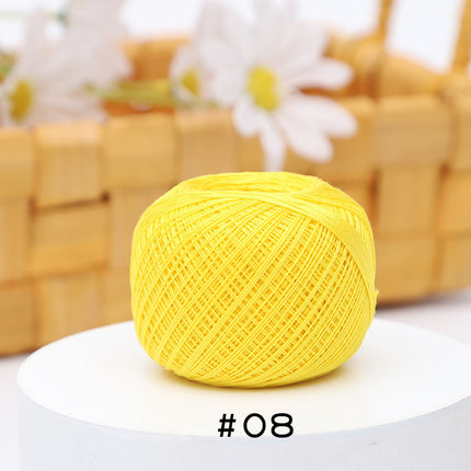 No. 10 Lace Thread Micro Hook Shuttle Weaving Handmade DIY Miniature Doll Fine Wool Crochet Ball 20g Wholesale