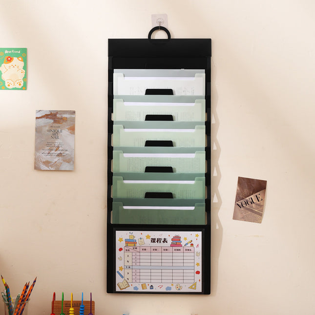 Wall-mounted organ bag special examination paper storage bag for students multi-layer classification examination paper storage book A4 data file bag