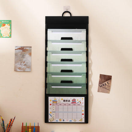 Wall-mounted organ bag special examination paper storage bag for students multi-layer classification examination paper storage book A4 data file bag