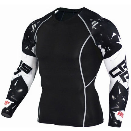 Men's Sportswear Sweat-Wicking Running Marathon Tight-Fitting Suit Quick-Drying High-Elastic Two, Three, or Four-Piece Set Wholesale Trade
