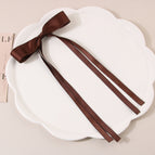 Ribbon style dark brown 7g duckbill clip