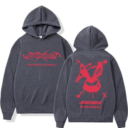 Ateez the World Ep Fin Will Album Tour Print Hoodie Men Wome