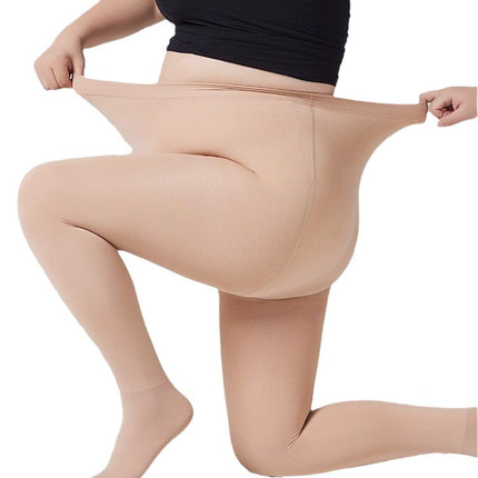 Base socks women's stockings spring and autumn plus size skin color light leg artifact pantyhose women's autumn and winter fleece-lined thickened water light socks