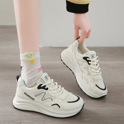 Thick-soled Torre Shoes Women's Spring and Summer 2025 New Leg Length Increased Breathable Fashion Trend sneaker Students