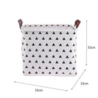[cotton and linen waterproof/large capacity/foldable] / Square [small triangle] 33*33*33cm
