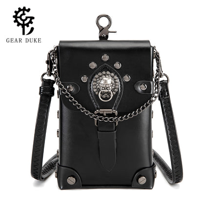 Amazon Cross-border Hot Punk Retro Small Square Bag All-match Women's Shoulder Crossbody Bag MINI Change Satchel