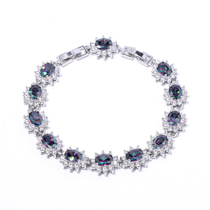 New classic cross-border source bracelet fashion zircon ladies jewelry European and American fashion crystal bracelet