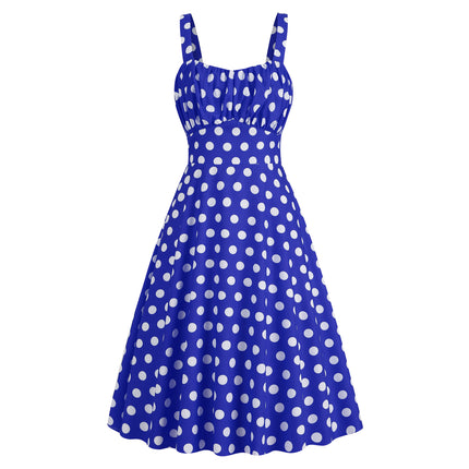 2024 Summer New Sling Dress European and American Cute Printed Women's Slim-fit Sling Dress Stage Performance Dress