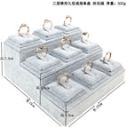 Nine Ring Bases (Grey Ice Fleece) / Please see picture detailed size