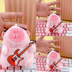 Bead chain style / Light pink orange guitar capibala