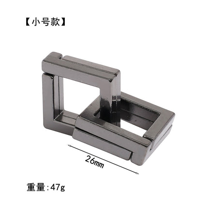 [Small size] zinc alloy unlock Kong Ming lock magic alloy educational toys nine-chain intelligence unlock ring buckle