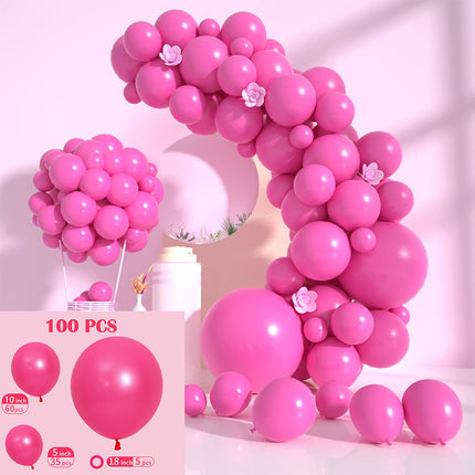 Cross-Border Amazon Macaron Solid Color Balloon Package Wedding Birthday Arrangement Balloon Party Solid Color Matte Set