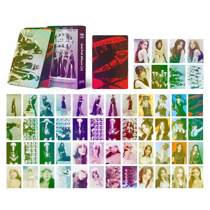 Korean Star 55 Boxed Small Cards Stray (g) I-Dle Ive Ateez Collection Lomo Cards Cross-Border
