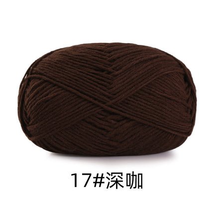 5 strands of combed cotton milk cotton wool ball acridine puppet excellent factory wholesale hand-woven crochet doll diy material
