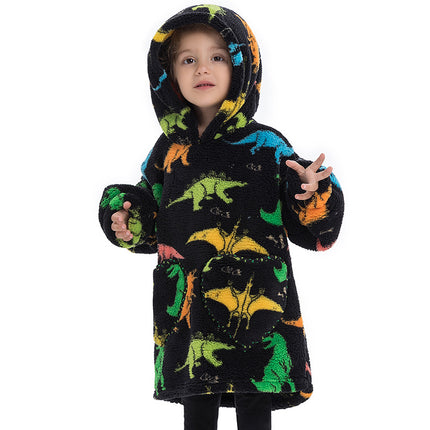 Blanket Hoodie Wearable Blanket Sweatshirt Oversized Warm Pullover Lazy Sweatshirt Small