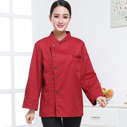 Trendy Chinese Style Chef Uniform for Men, Short-Sleeved, Summer Thin and Breathable, Restaurant Back Kitchen Chef Uniform, Custom-Made for Men