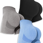 3 pieces-plain black hemp light gray hemp blue / S