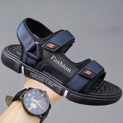 Sandals Men's Non-slip Deodorant Summer Outfit Car-driving Shoes Trendy Wear-resistant Internet Celebrant Leisure Sports Beach Shoes for Teenagers