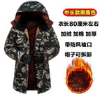 H-black eagle [mid-length style] plus velvet and thickening / Medium size [suitable for 65-80kg ]