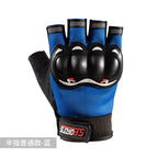 Ordinary half finger blue / One size fits all