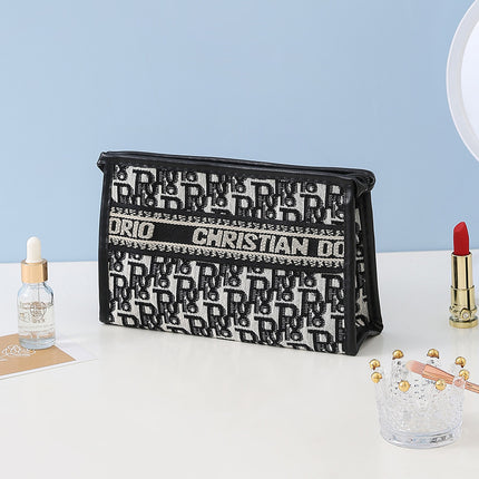 New Houndstooth Cosmetic Bag Large Capacity Ins Style Satchel Cosmetic Cosmetics Bag Satchel Travel Toiletry Bag